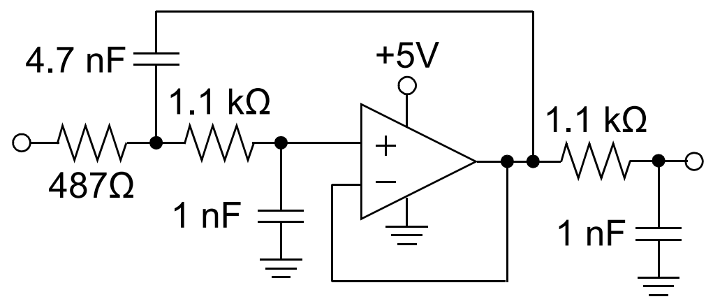 應用電路圖 - Microchip Technology MCP6072x精密運算放大器